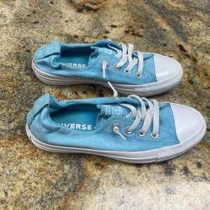 Converse Light Blue and White Women's Shoes